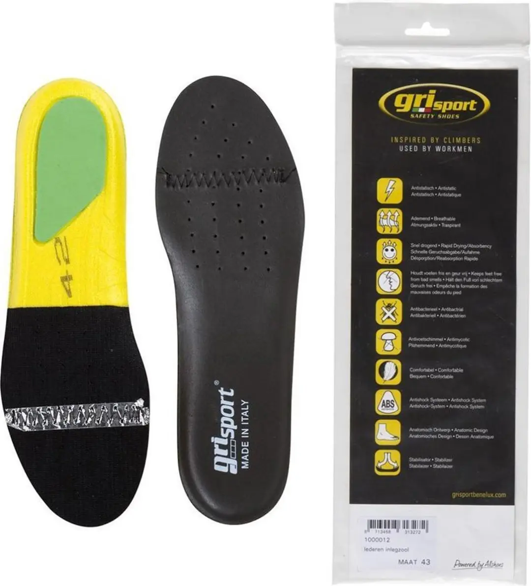 Grisport inlegzolen Medium