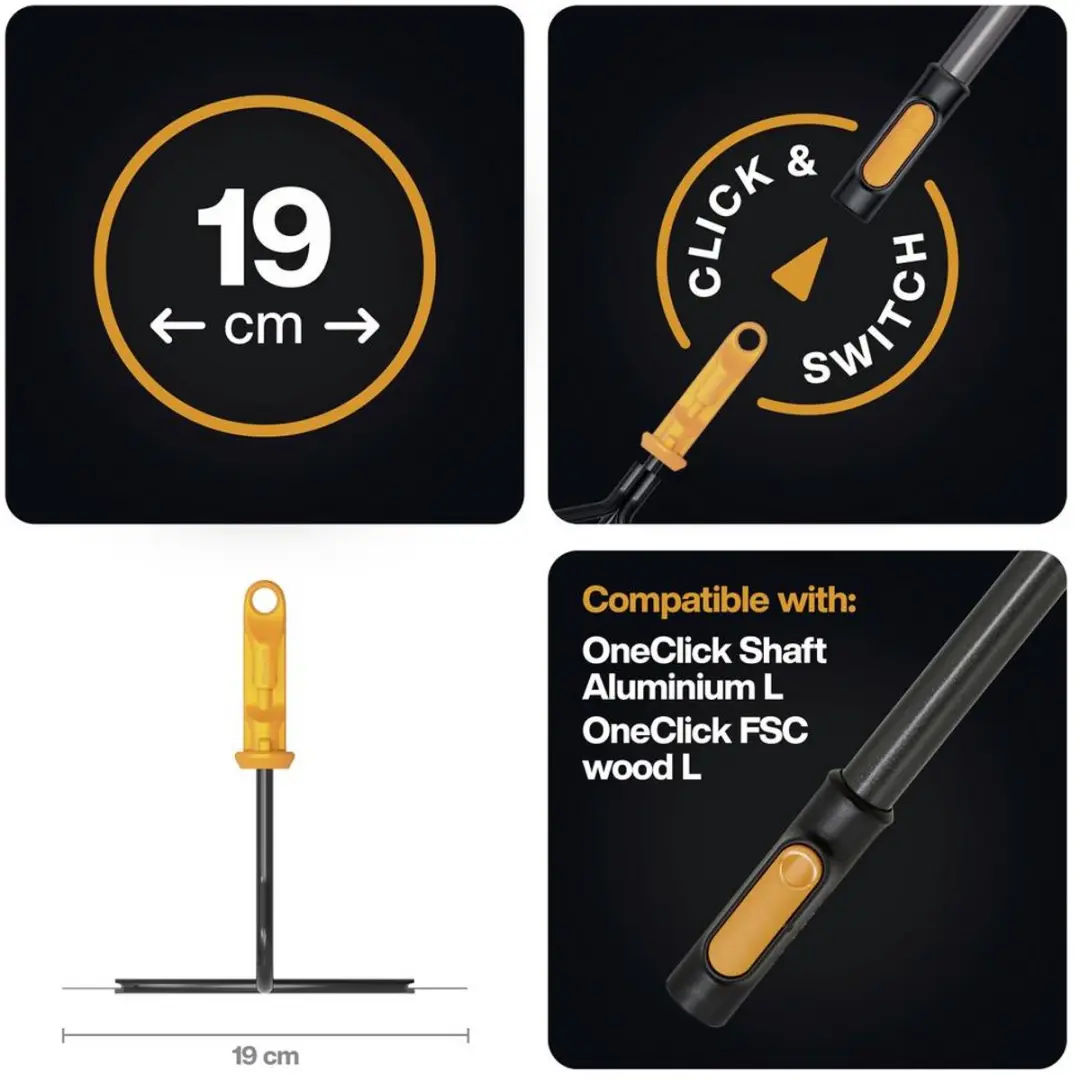 Fiskars QuikFit Tuinhak 190mm - Onkruidsteker - afbeelding 3 van 4