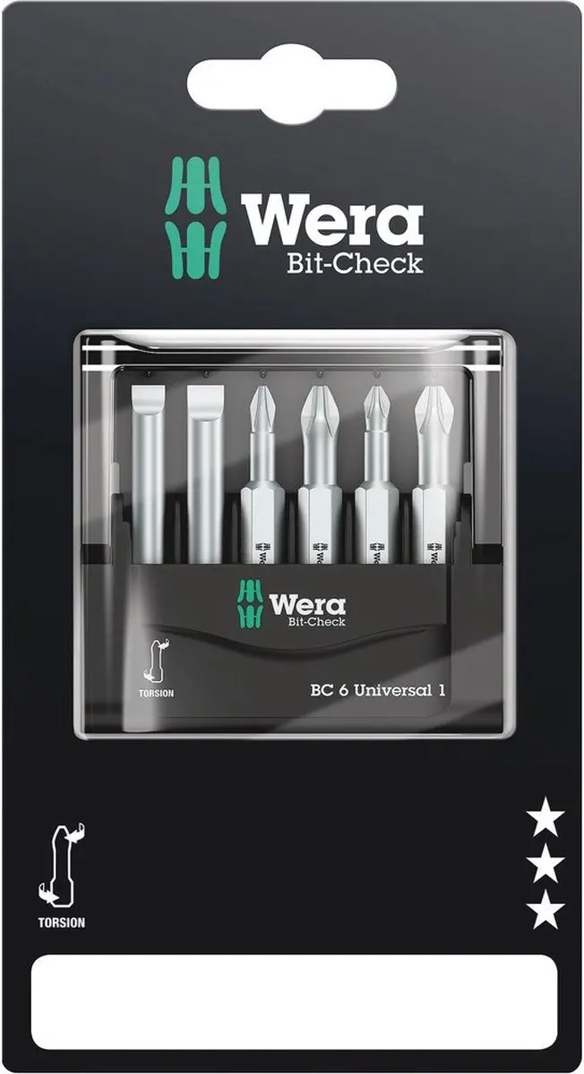 Wera 6-delige bitset