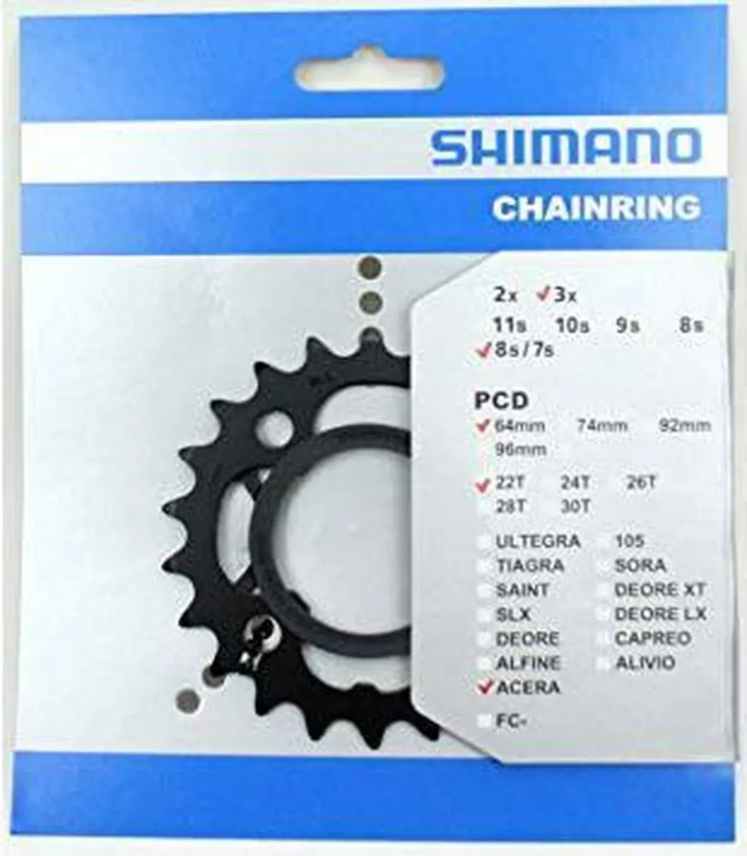 Shimano Acera FC-M361 Kettingblad 22T - Zwart