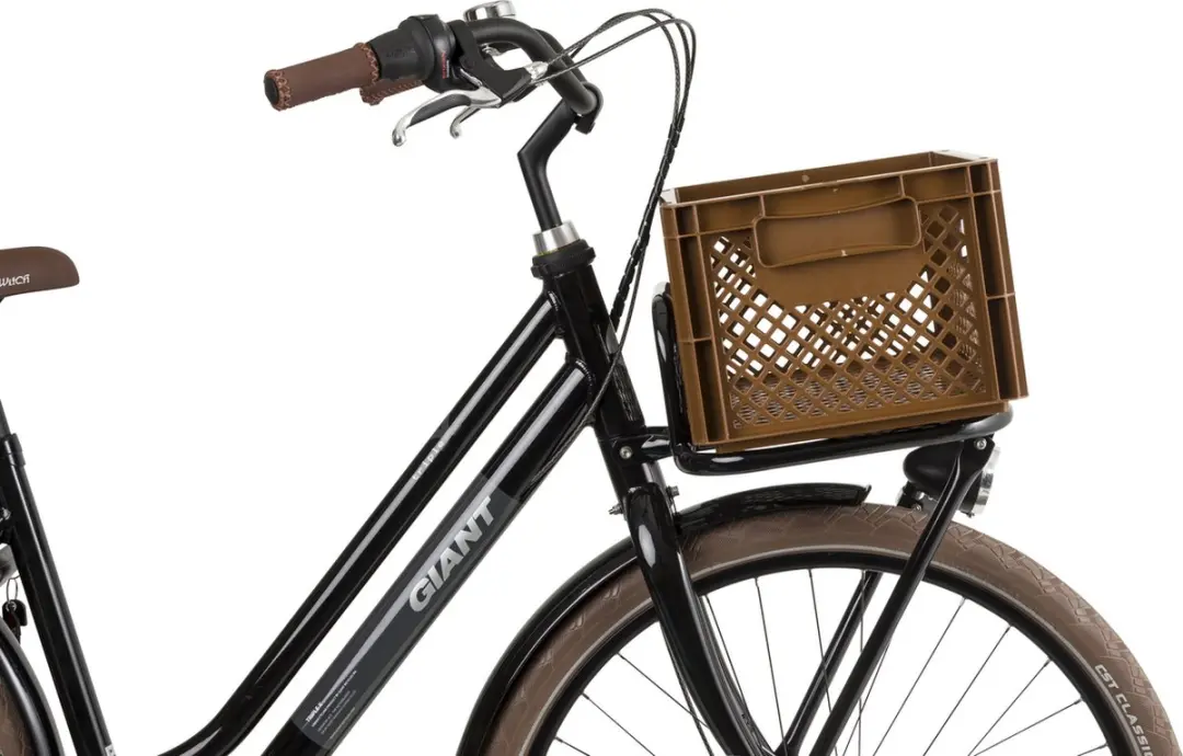 FastRider Fietskrat Medium - 22L - Bruin - afbeelding 4 van 6