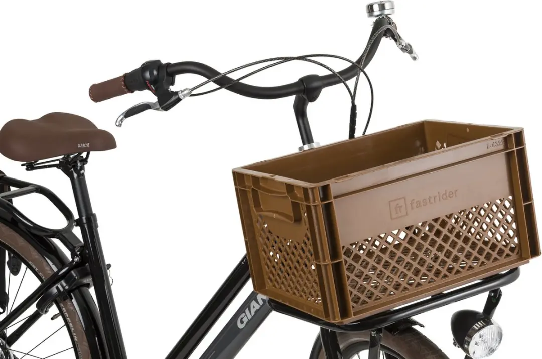 FastRider Fietskrat Medium - 22L - Bruin - afbeelding 5 van 6