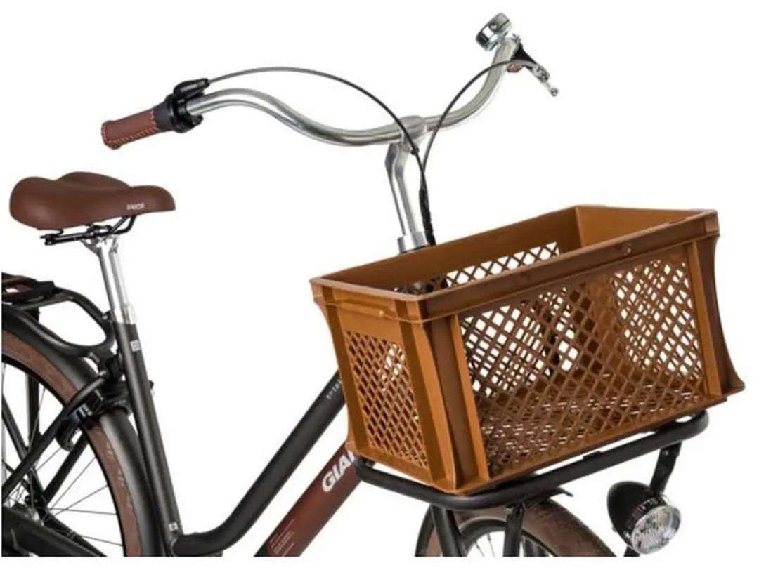 FastRider Fietskrat Medium - 22L - Bruin - afbeelding 3 van 6