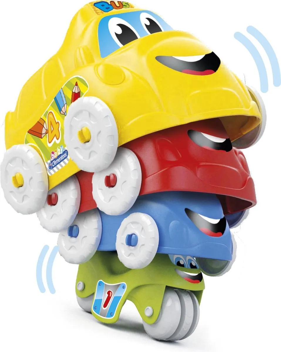 Clementoni Fun Vehicles Speelgoedauto 17111 - 4 Stuks