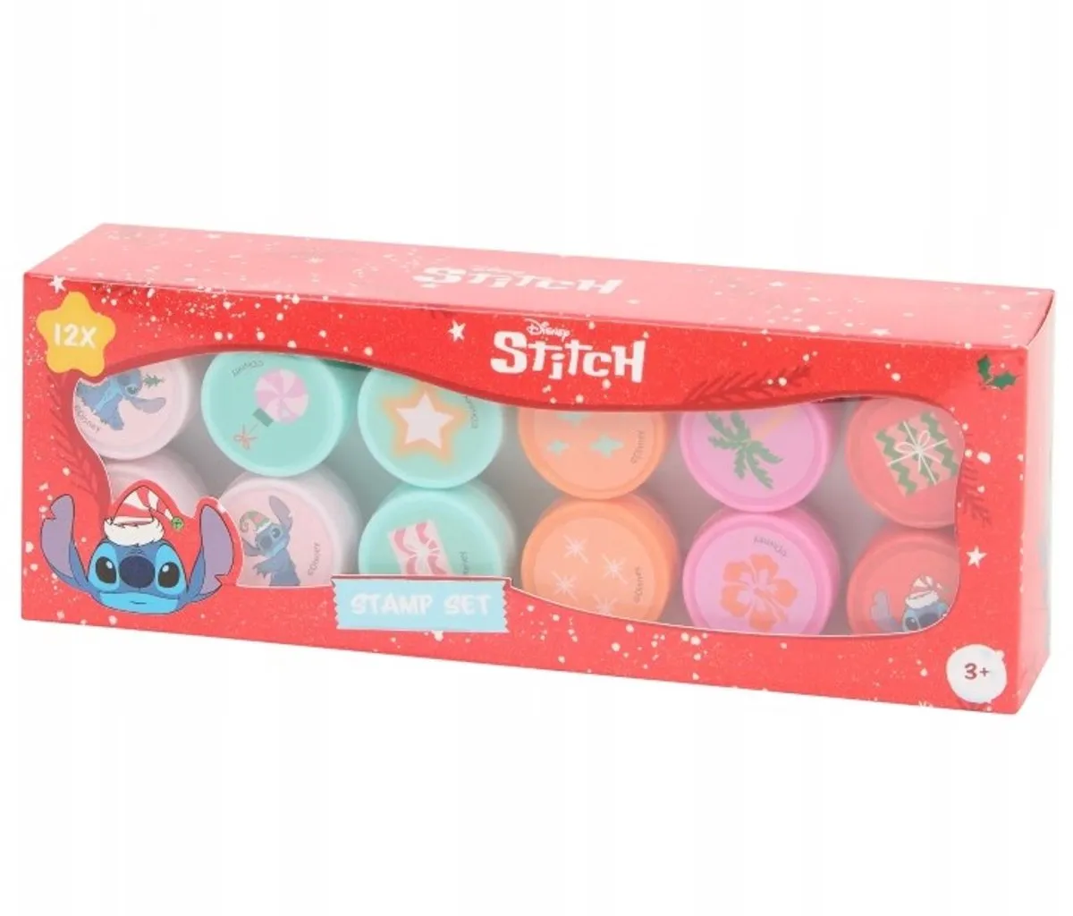 Disney Stitch Kerst Stempelset - 12-delig