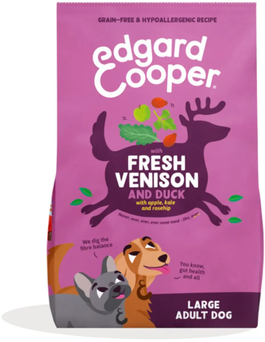 Edgard & Cooper Droog Hondenvoer Hert - Scharreleend 2x12kg
