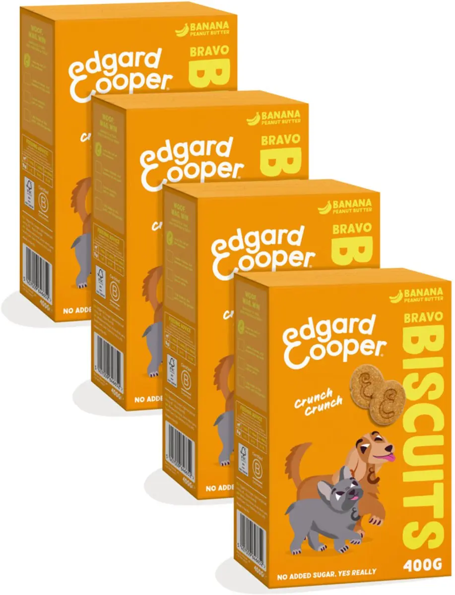 Edgard & Cooper Hondensnacks Banaan 400g