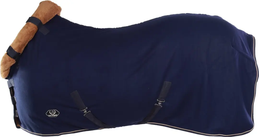 Horsegear HGroll Up Neck Zweetdeken 165/215cm - Donkerblauw - afbeelding 6 van 6
