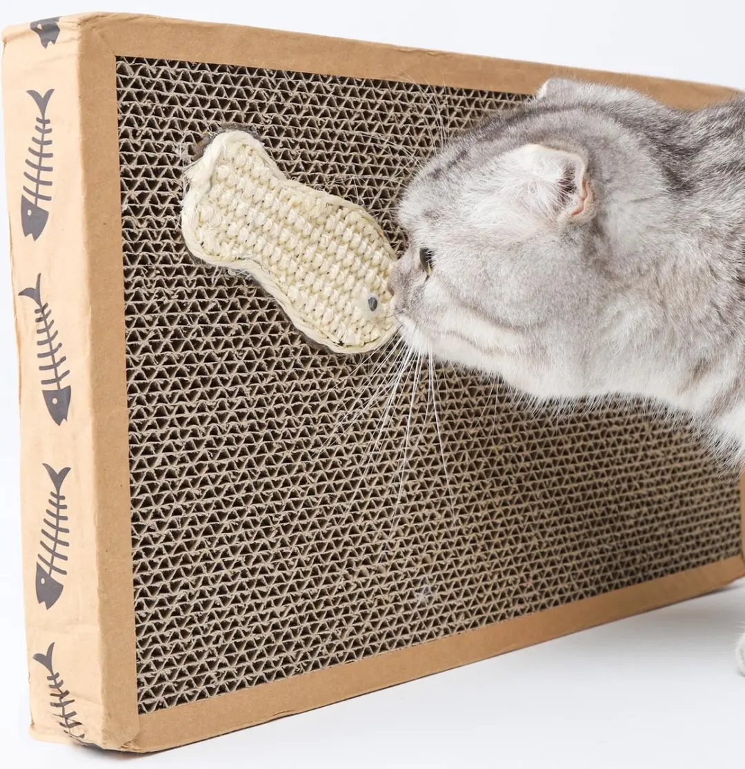 Nobleza Krabplank Kat - Karton/Sisal 38x24cm - Met Catnip