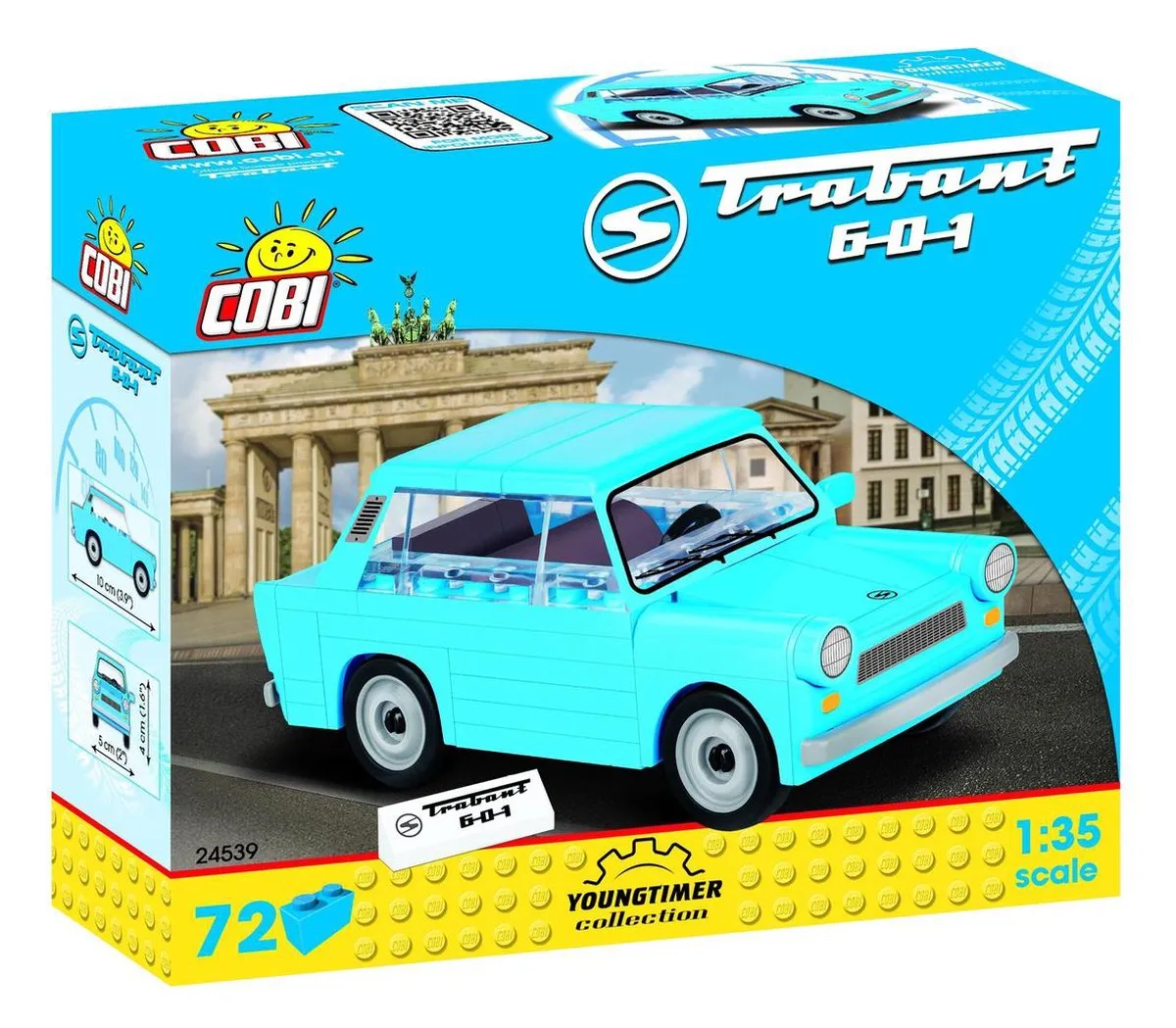 Cobi Youngtimer Trabant 601 Bouwpakket 72-delig - Blauw
