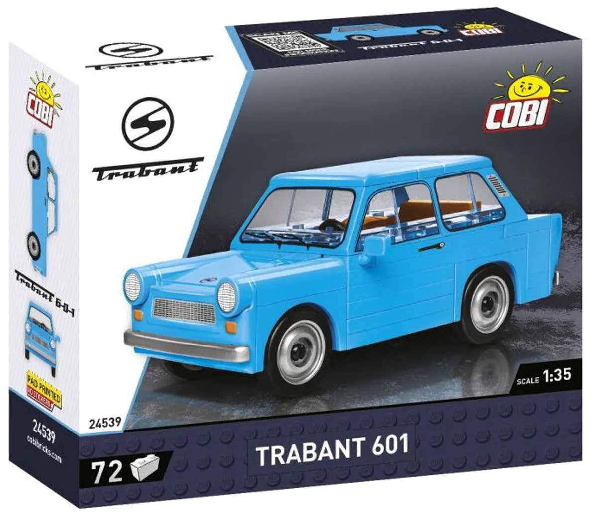 Cobi Youngtimer Trabant 601 Bouwpakket 72-delig - Blauw