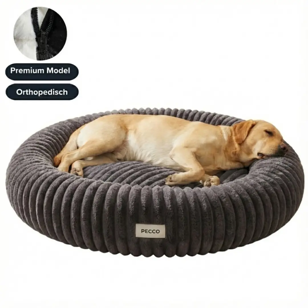 Pecco Luxe Orthopedisch Hondenbed Rond 100cm