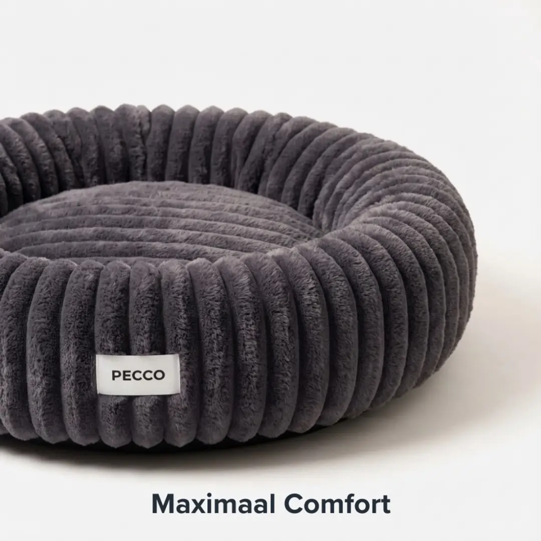 Pecco Orthopedische Donutmand 50cm - Donkergrijs