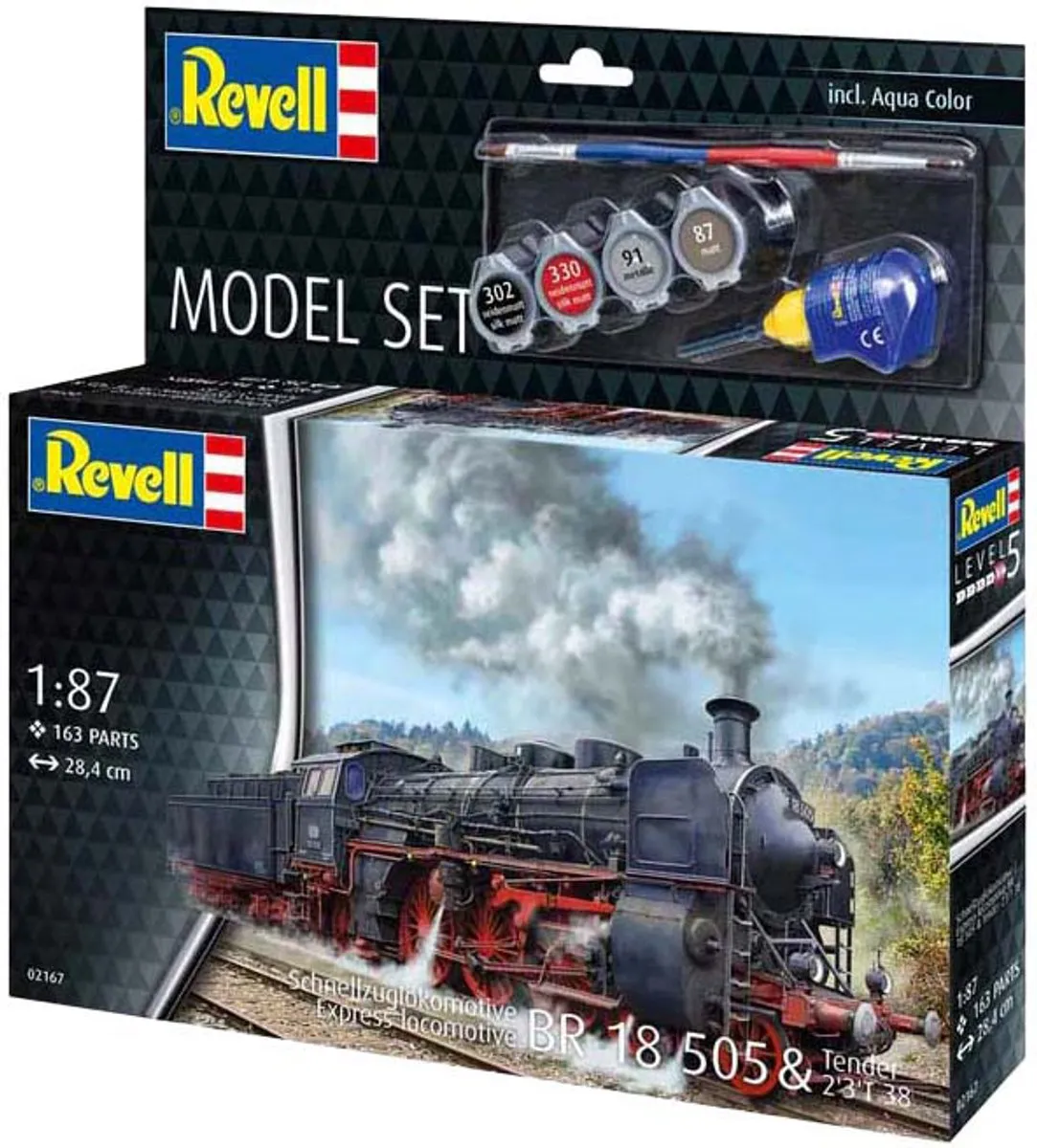 Revell 62167 Baureihe 18 505 Stoomlocomotief Modelbouwpakket - 1:87 - Multi