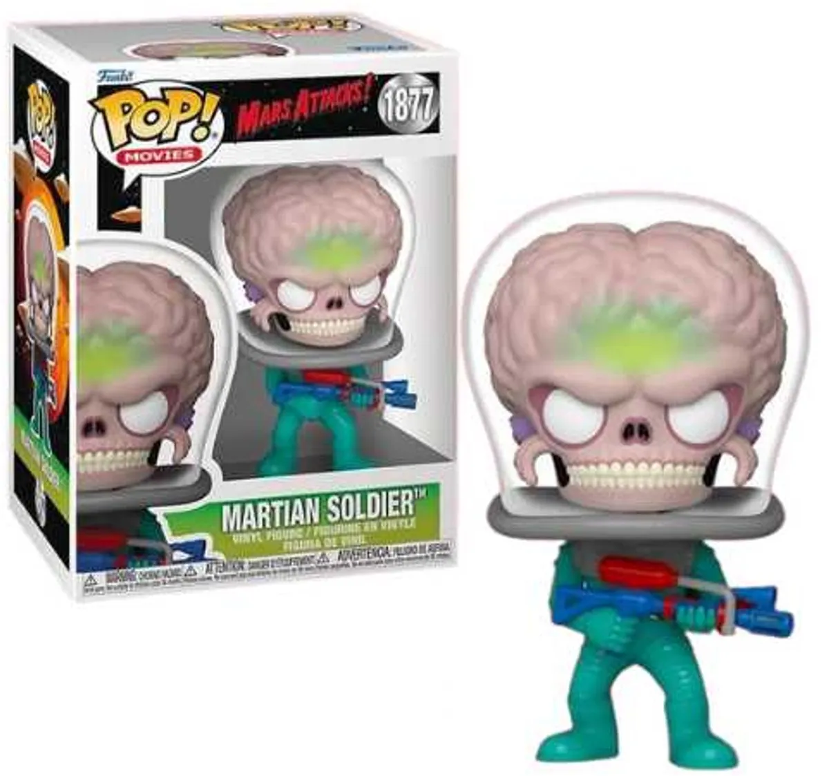 Funko Pop! Mars Attacks Martian Soldier 1877 - Multi