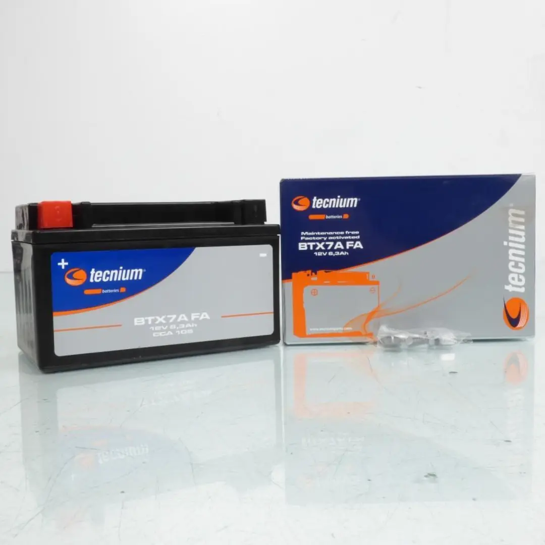 Sla Tecnium-accu voor auto YTX7A / 12 V 6,3 Ah nieuw