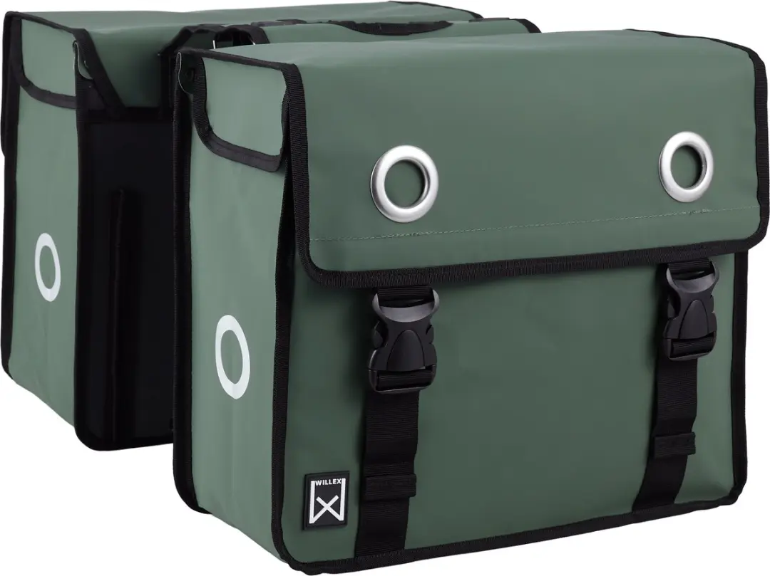 Willex Dubbele Fietstas Bisonyl 40L - Groen