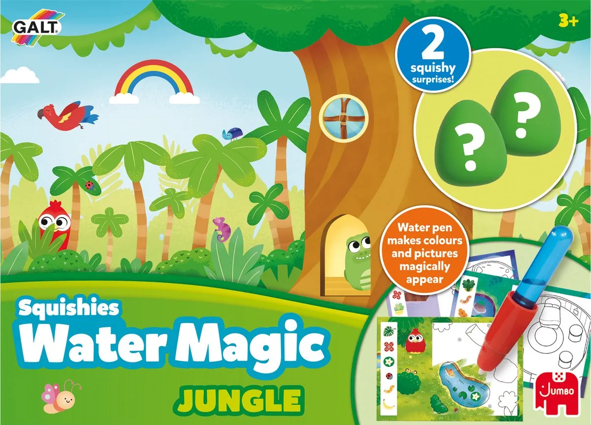 Jumbo Water Magic Squishies Jungle - 3 Stuks - Meerkleurig