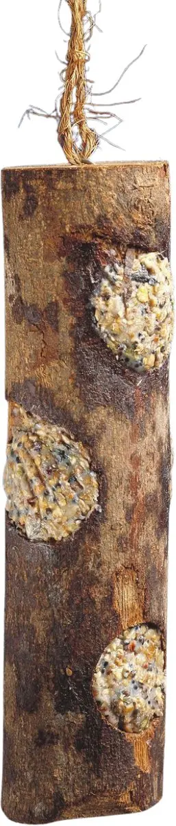 Famiflora Voederstok voor Buitenvogels - Hout - 1 Stuk