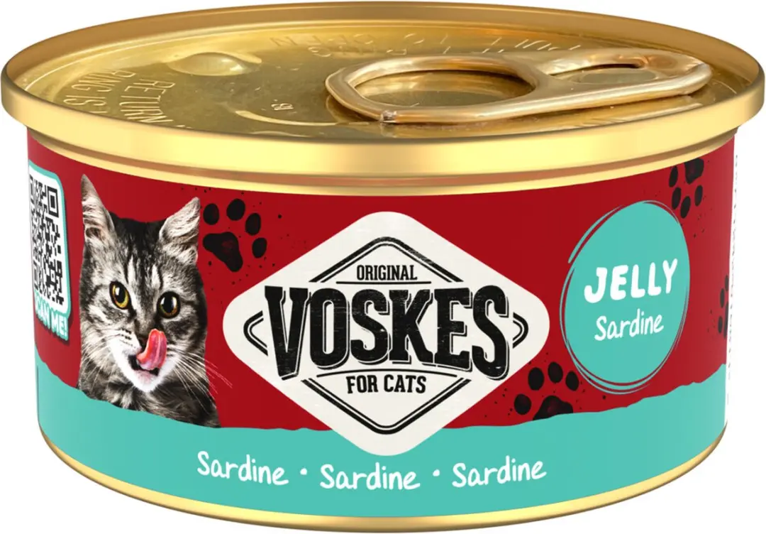 Voskes Kattenvoer Nat Gelei Sardine 85g