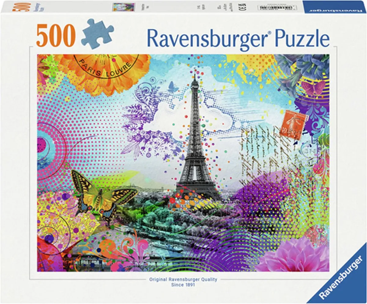 Ravensburger Puzzel Brief uit Parijs 500 Stuks - Multicolor