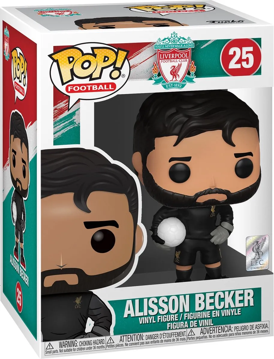 Funko Pop! Football Liverpool Alisson Becker #25