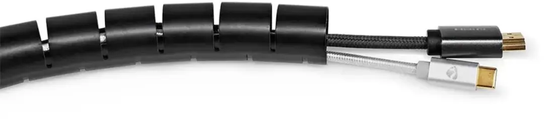 Nedis Spiraalvormige Kabelmanagement Sleeve 28mm - Zwart