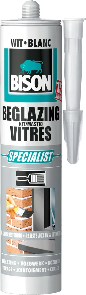 Bison Beglazingskit Wit 290ml