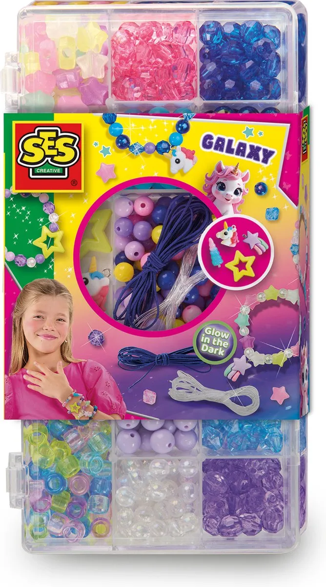 SES Creative Galaxy Sieradenset Glow in the Dark
