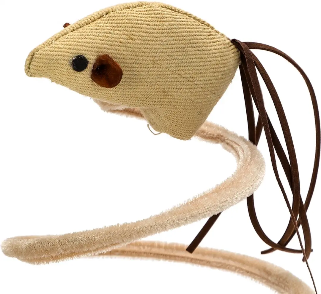 Nobleza Interactieve Speelmuis op Veer - Beige/Crème/Bruin