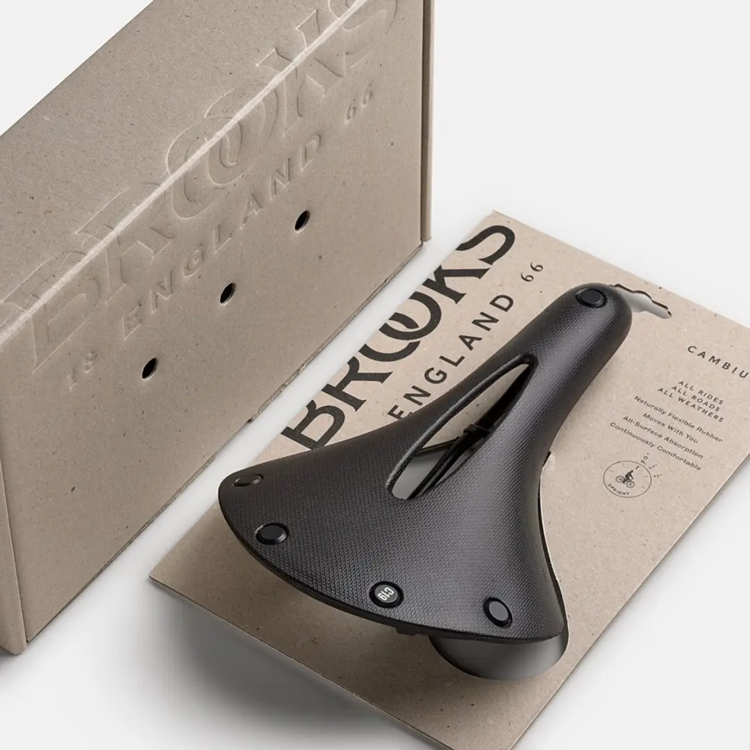 Brooks C19 Carved Cambium All Weather Zadel - Zwart - afbeelding 5 van 6