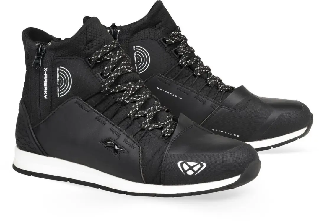 Ixon Freaky WP Zwart Wit Motorschoenen
