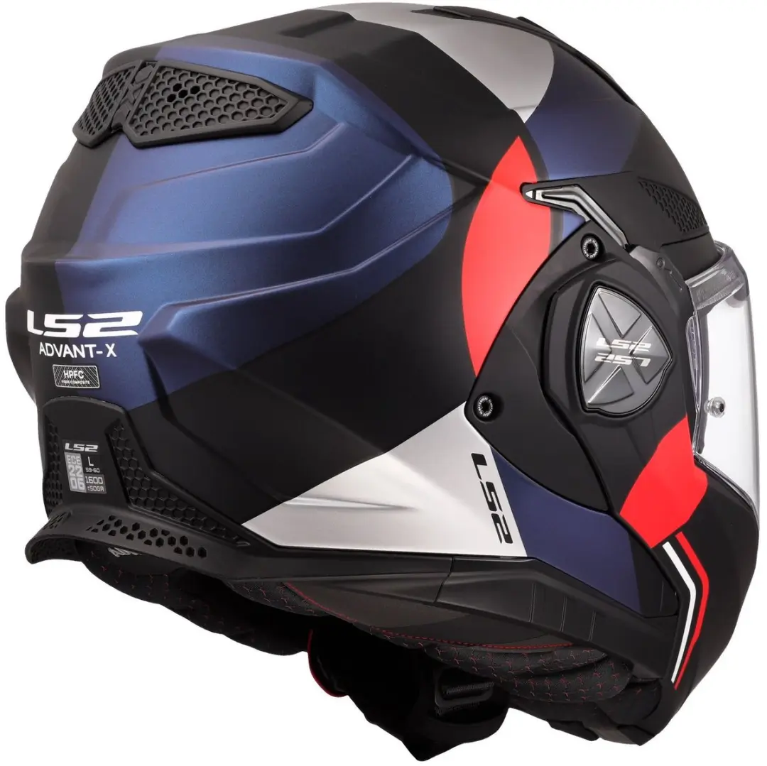 LS2 FF901 Advant X Ultra Systeemhelm - Blauw/Rood
