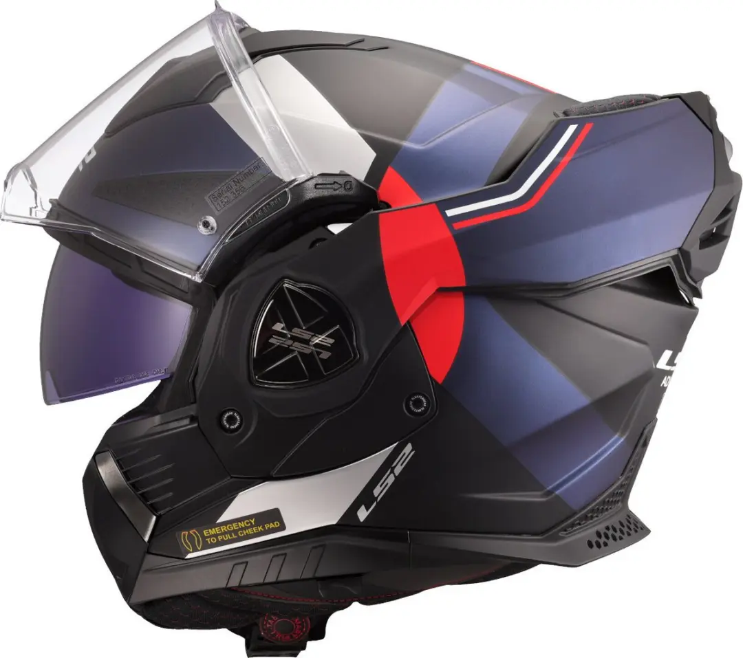 LS2 FF901 Advant X Ultra Systeemhelm - Blauw/Rood