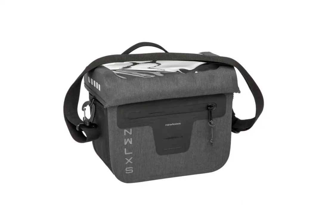 New Looxs Varo Stuurtas Fiets - 100% Waterdicht - Afneembaar - Voor KLICKfix systeem - 9,5 liter - Grijs