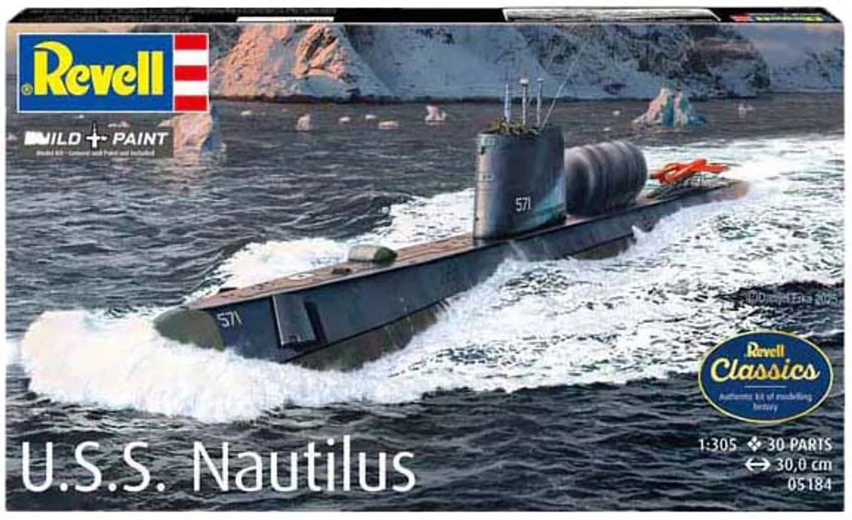 Revell U.S.S. Nautilus SSN-571 Modelbouwpakket 1:305 - 30 Onderdelen - Multi