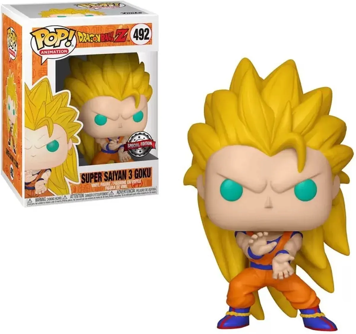 Funko Pop! Dragon Ball Z Super Saiyan 3 Goku #492 GITD