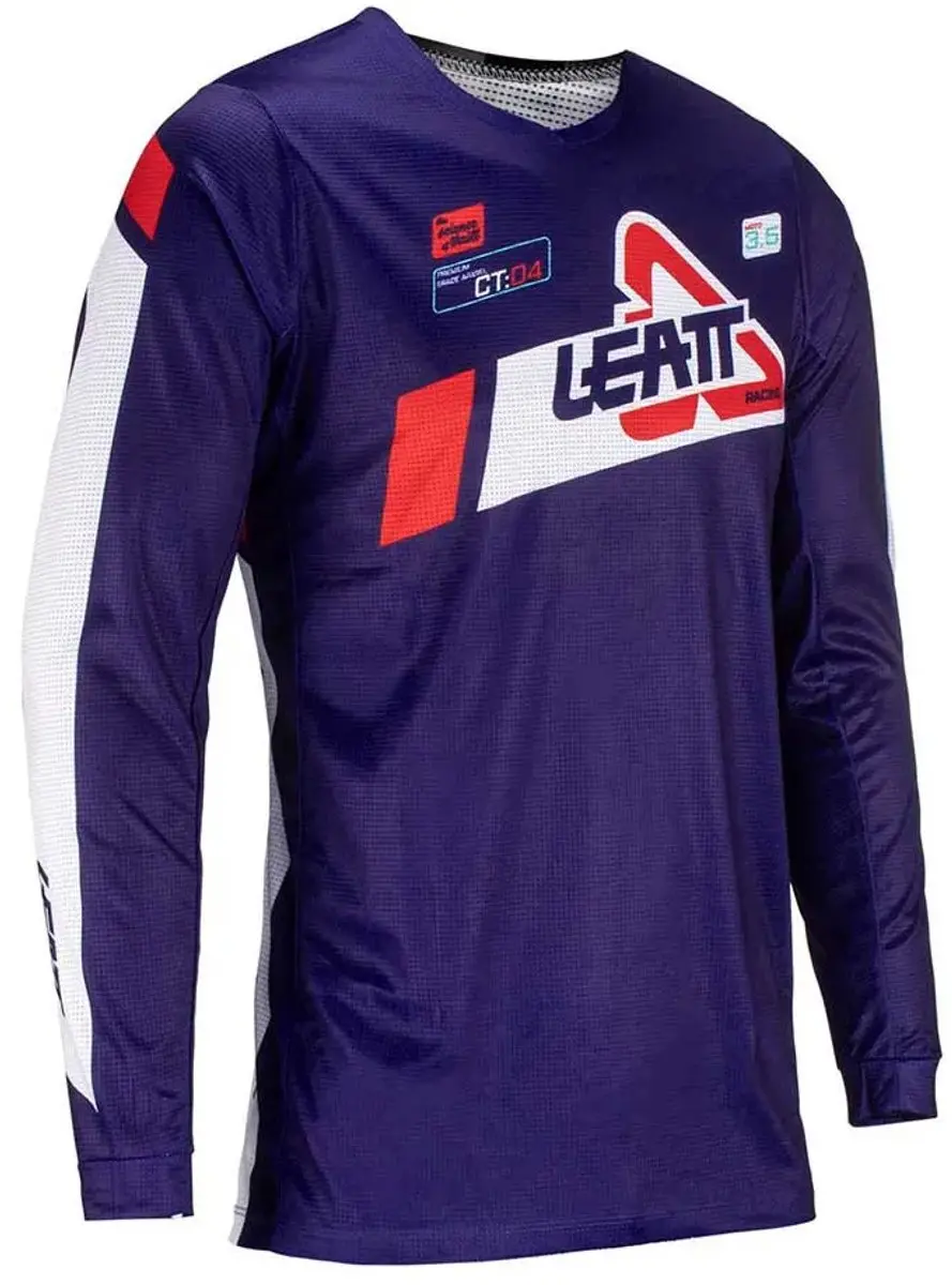 Leatt Ride Kit 3.5 V24 Motocross Jersey & Broek - S - Royal Blauw/Wit - afbeelding 2 van 6