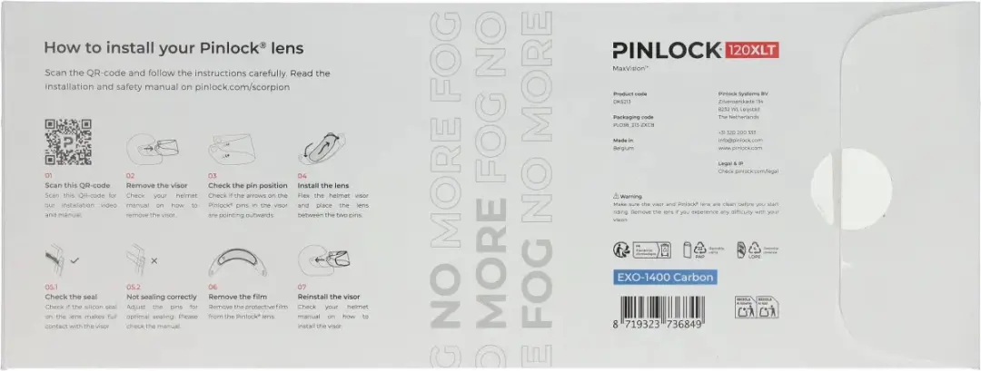 Pinlock Scorpion 120 XLT DKS213 - Wit