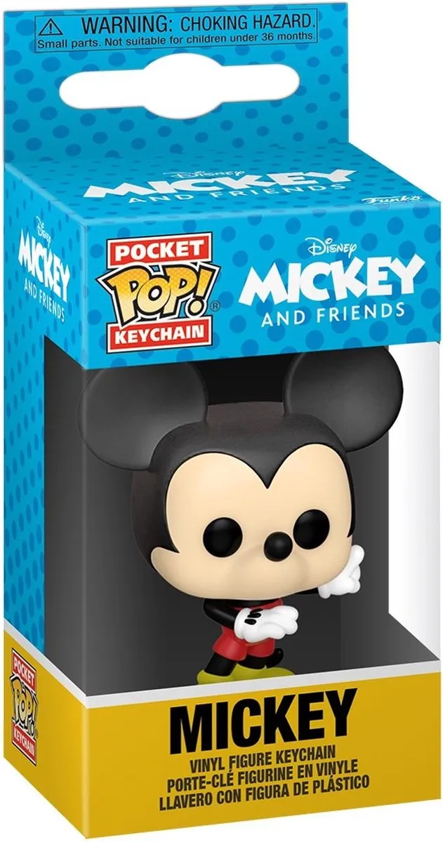 Funko Pocket Pop! Disney Classics Mickey Sleutelhanger - Veelkleurig