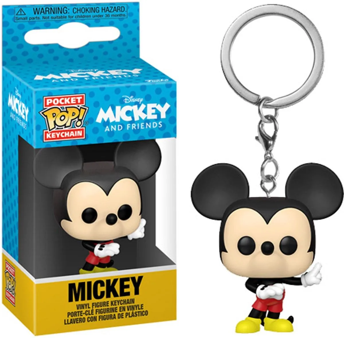 Funko Pocket Pop! Disney Classics Mickey Sleutelhanger - Veelkleurig