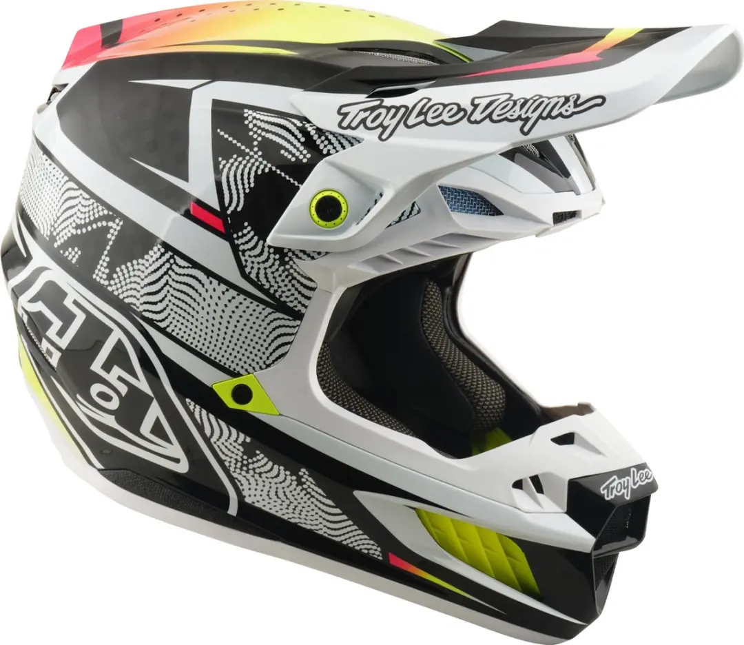 Troy Lee Designs SE5 Carbon MIPS Motocrosshelm - XXL - Wit