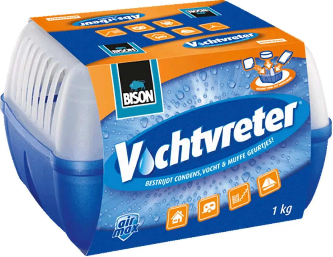 Bison Vochtvreter Original 900g - Luchtontvochtiger Wit - afbeelding 5 van 6