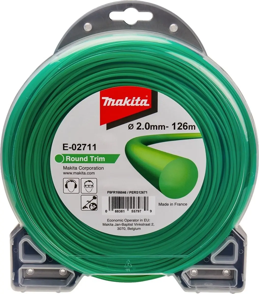 Makita UR 002 G Ronde Trimdraad 2,0mm - 126m - afbeelding 5 van 5