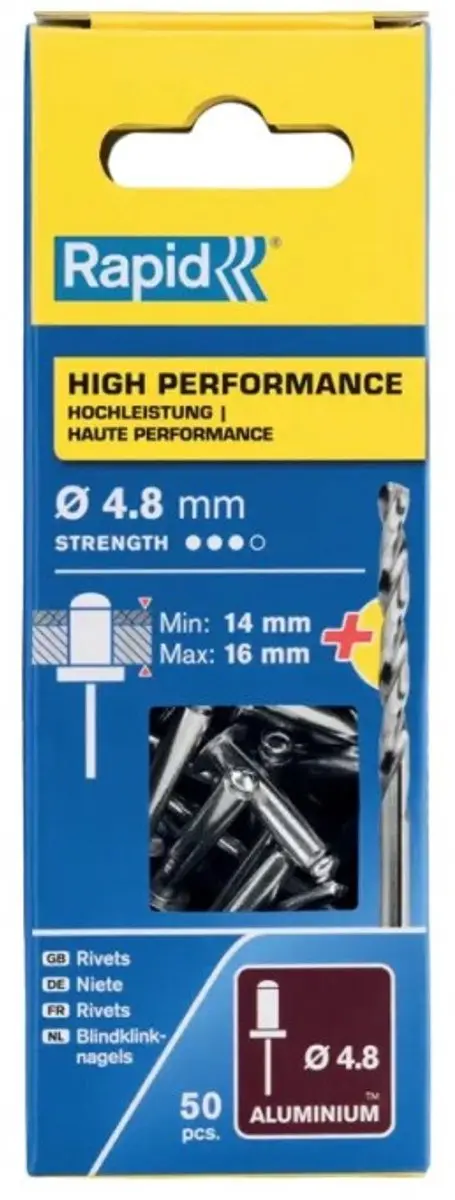 Rapid High Performance Klinknagel 5000391 - Ø4.8 x 20mm - 1 Stuk