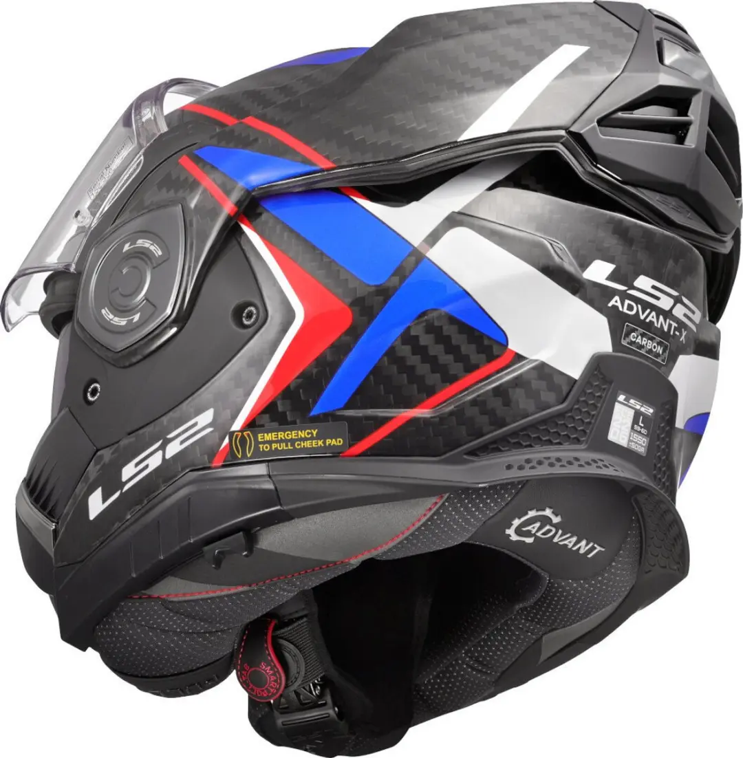 LS2 FF901 Advant X C Future II Systeemhelm - XS - Blauw/Wit