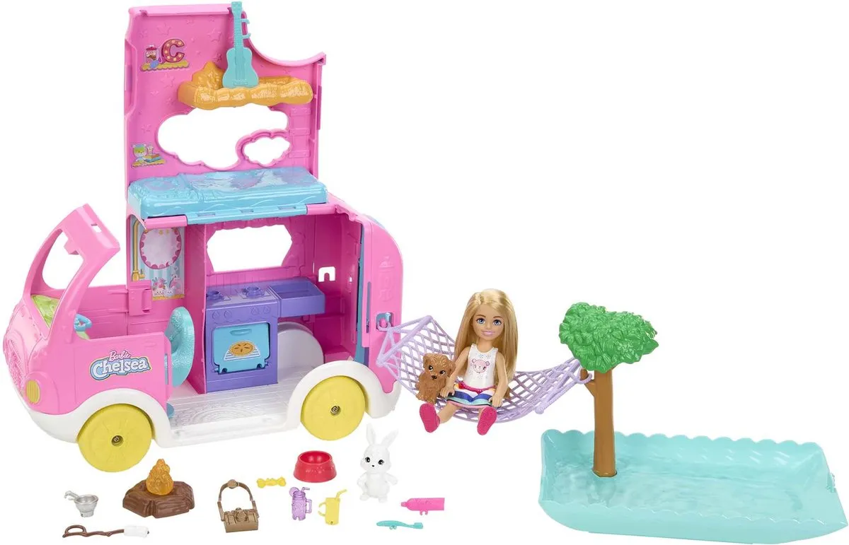 Barbie Chelsea Camper Speelfigurenset