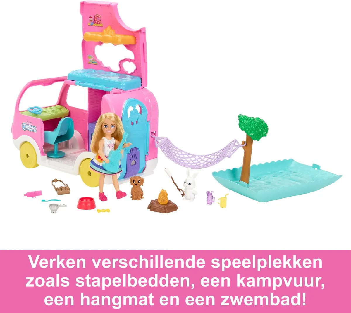 Barbie Chelsea Camper Speelfigurenset - Multicolour - afbeelding 6 van 6