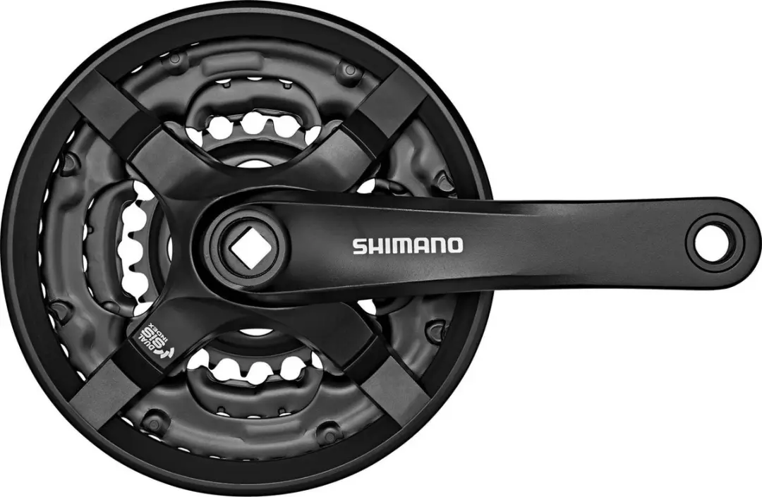 Shimano TOURNEY FC-TY501 Crankstel 175 mm 42-34-24T 3x Voor 6/7/8-Speed Fietsen