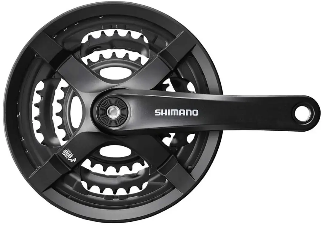 Shimano TOURNEY FC-TY501 Crankstel 175mm - 3x8 Versnellingen - Zwart - afbeelding 2 van 6
